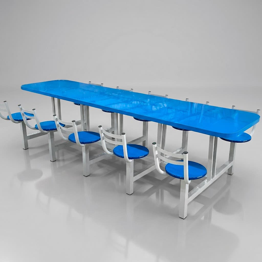 Mesa para refeitório industrial